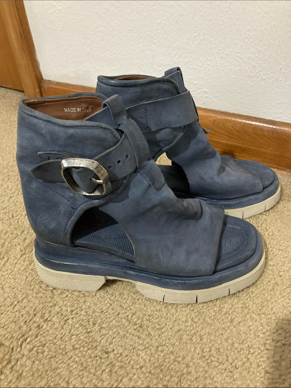A.S.98 River Blue Callum Boot Sandal Size 6-6.5 - Picture 3 of 5